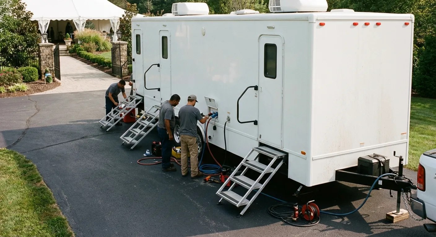 Luxury Restroom Trailer in Denver, CO