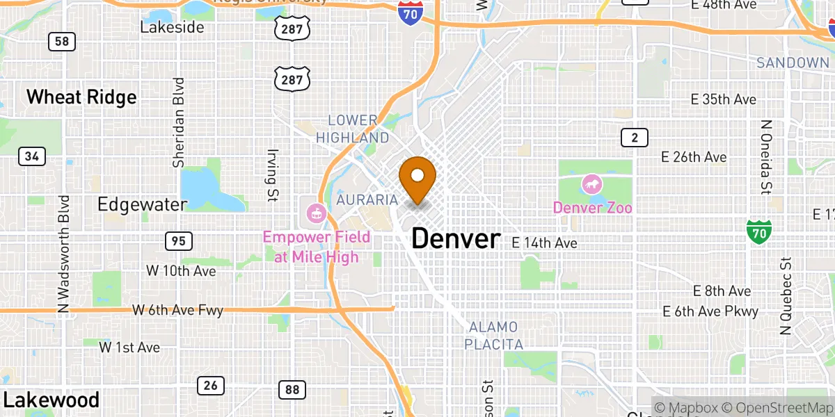 neighborhood map neighborhood map in Denver, CO