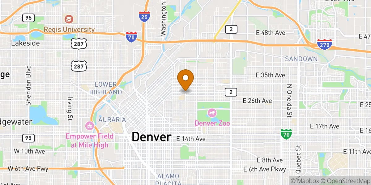 neighborhood map neighborhood map in Denver, CO